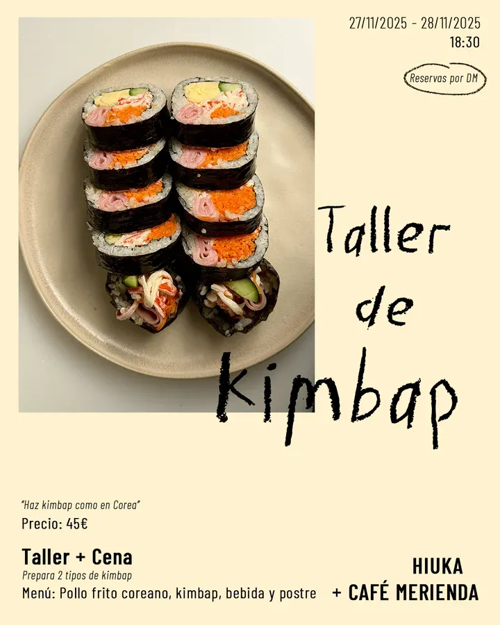 Taller de kimbap en Madrid