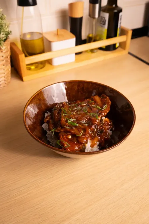 Gochujang bulgogi con chuleta de cerdo